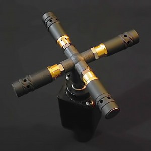 X-Y amplifier with 2D surround head and capsules