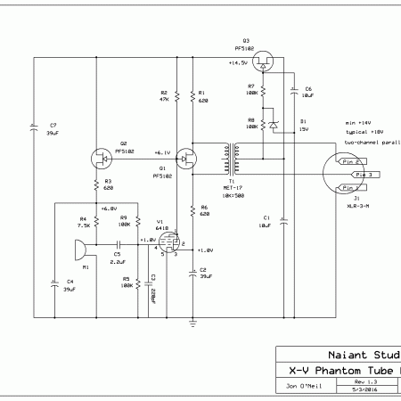 X-V tube kit microphone schematic